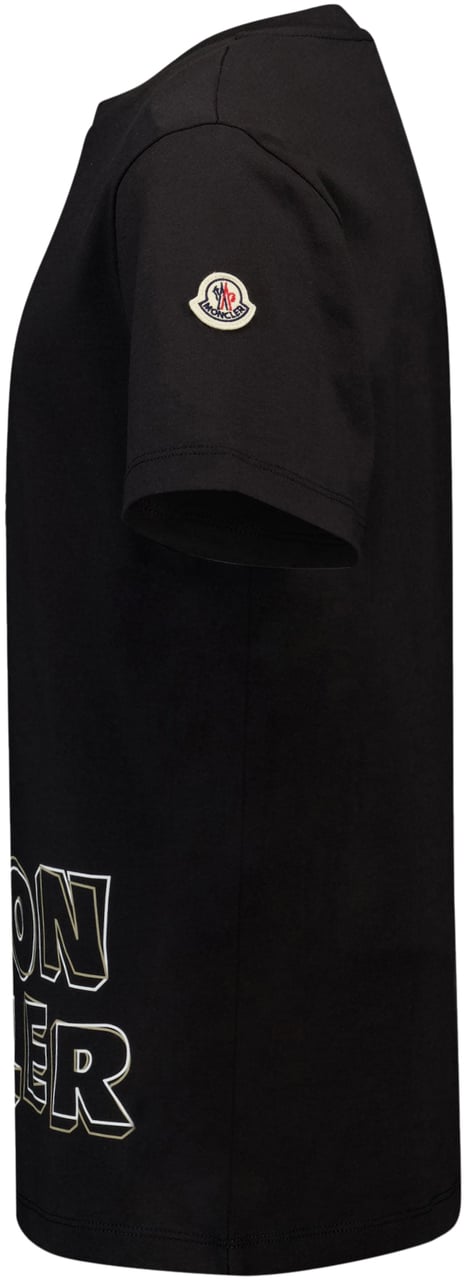 Moncler Moncler Kinder Jongens T-Shirt In Zwart Zwart