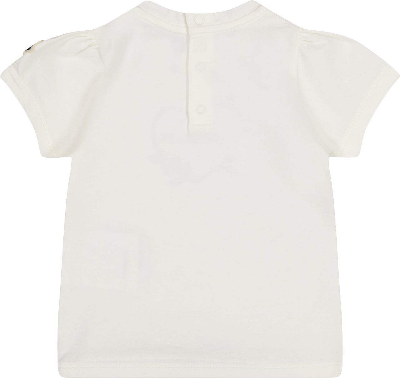Moncler Baby Meisjes T-Shirt In Wit Wit