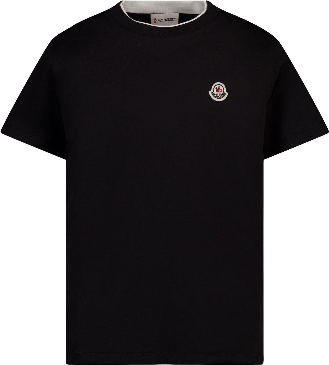 Moncler Kinder Jongens T-Shirt In Zwart Zwart