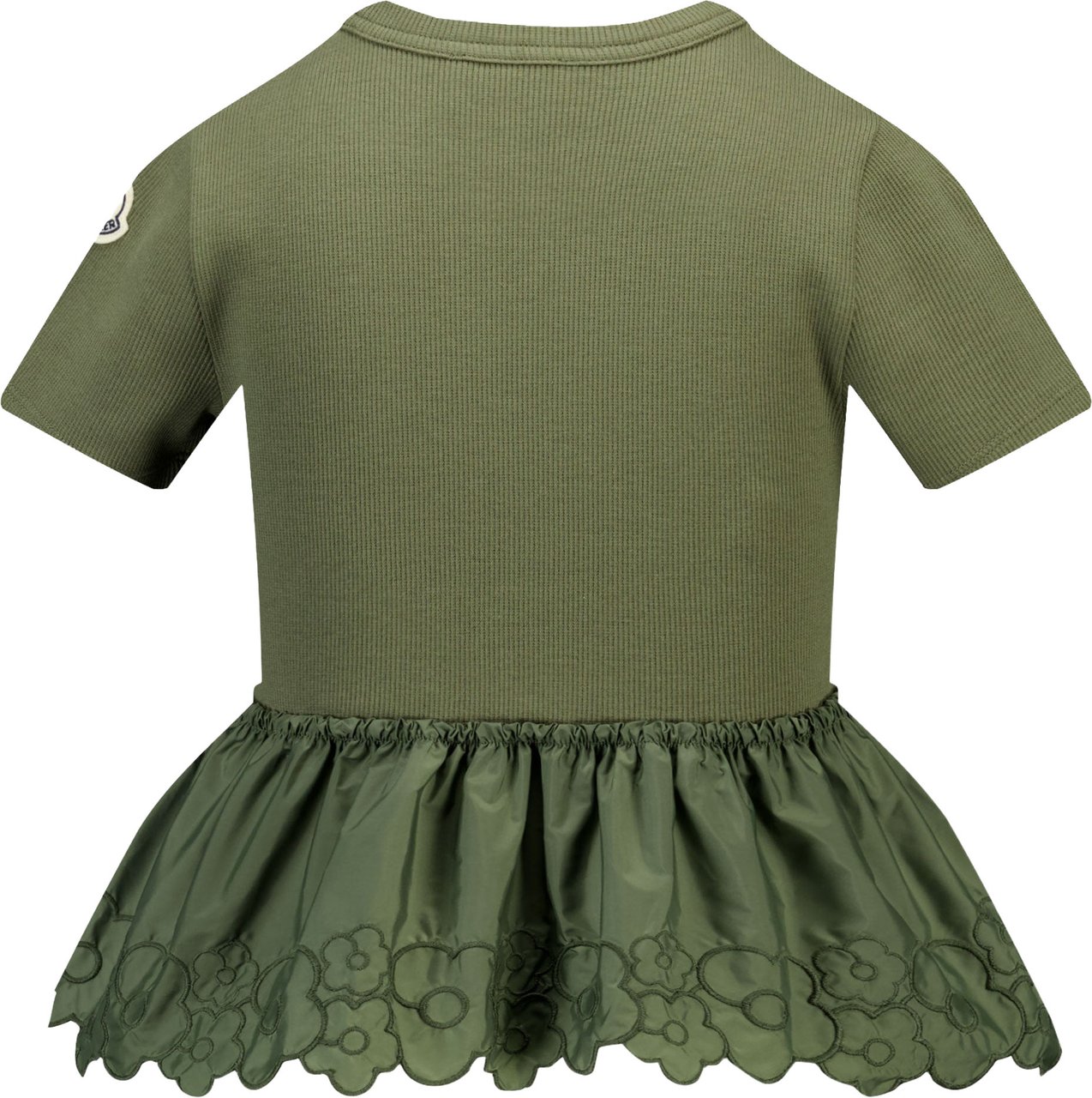 Moncler Kinder Meisjes T-shirt In Army Groen