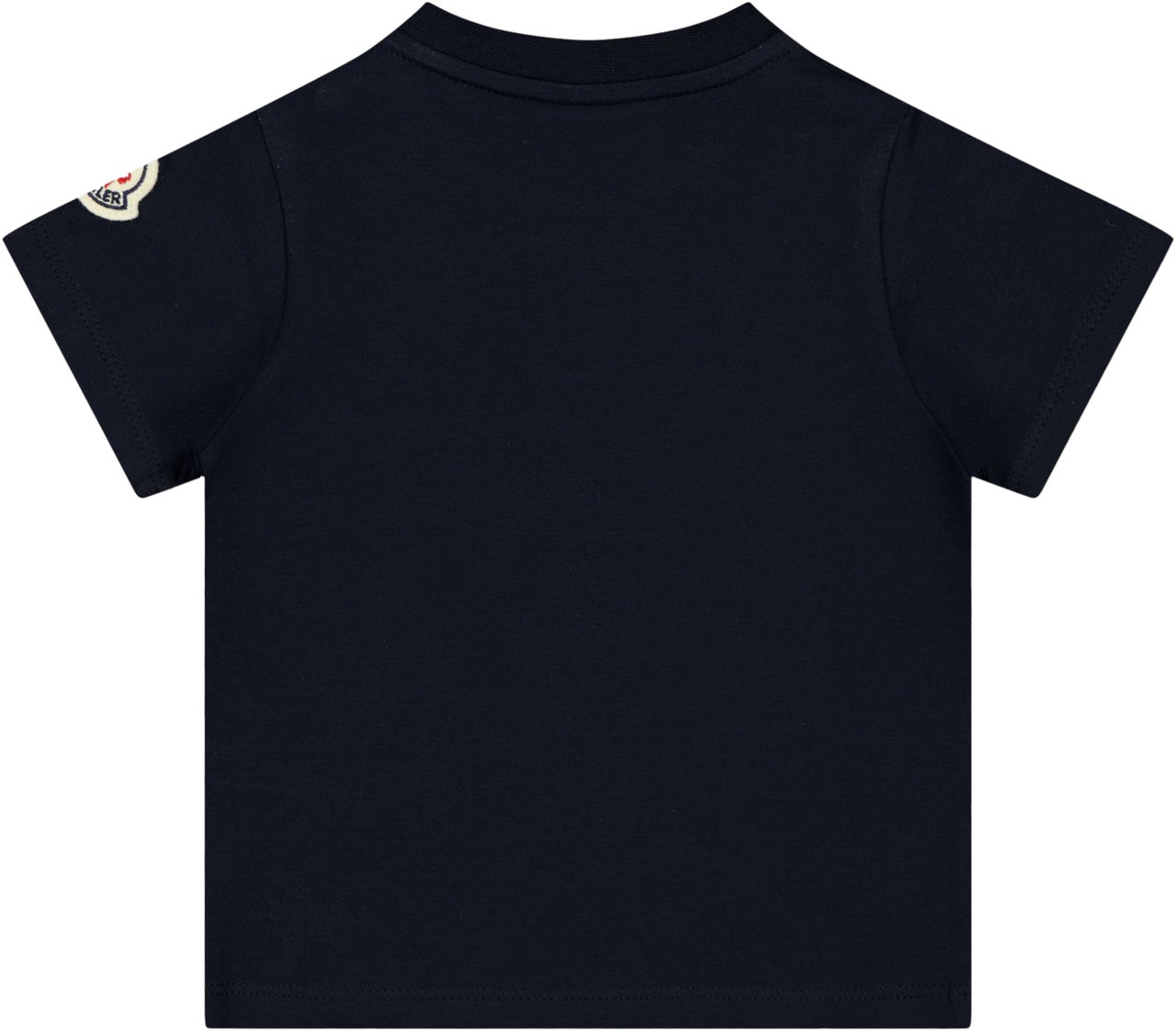Moncler Moncler Baby Jongens T-Shirt In Navy Blauw