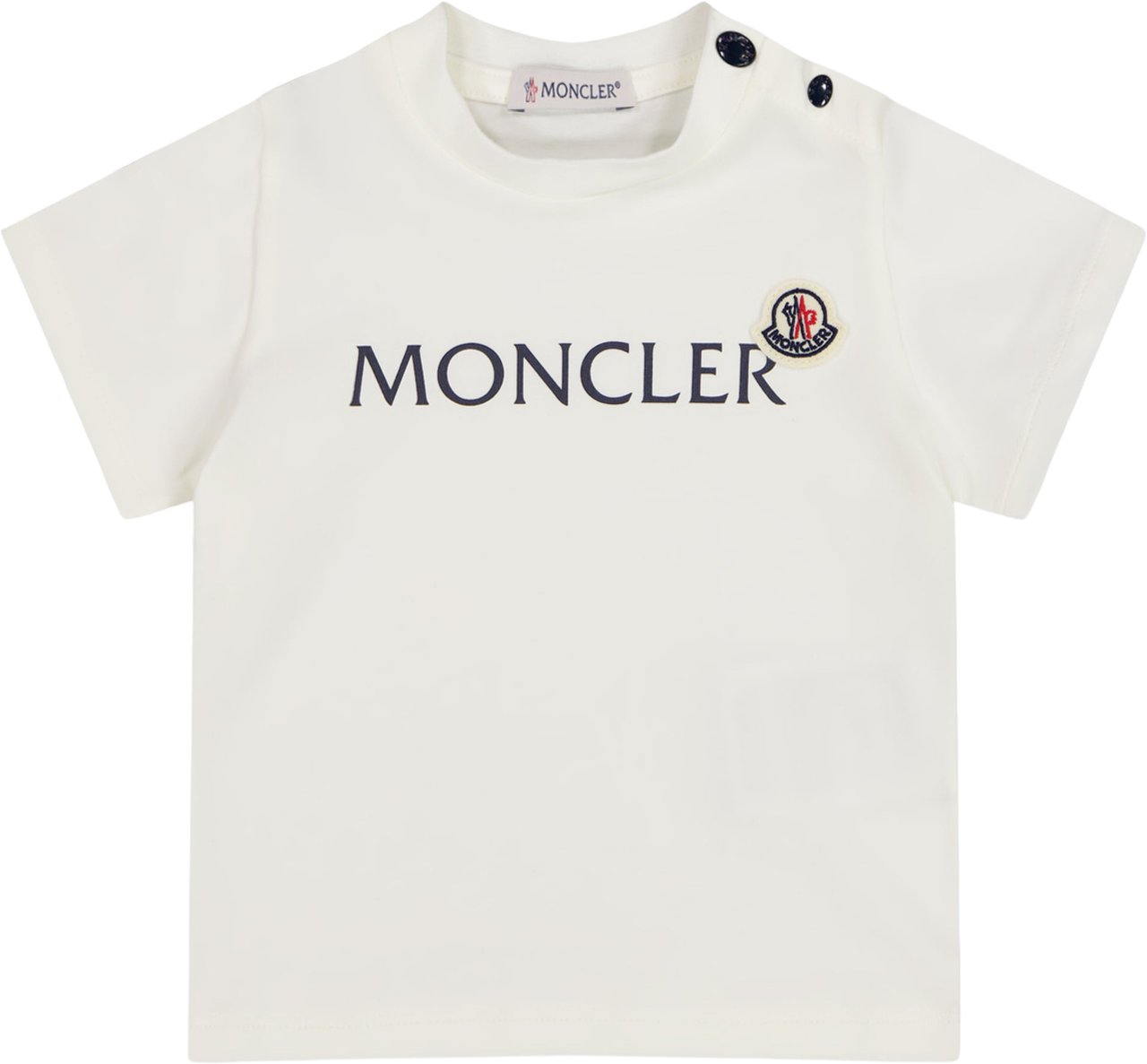 Moncler Baby Jongens T-Shirt In Wit Wit
