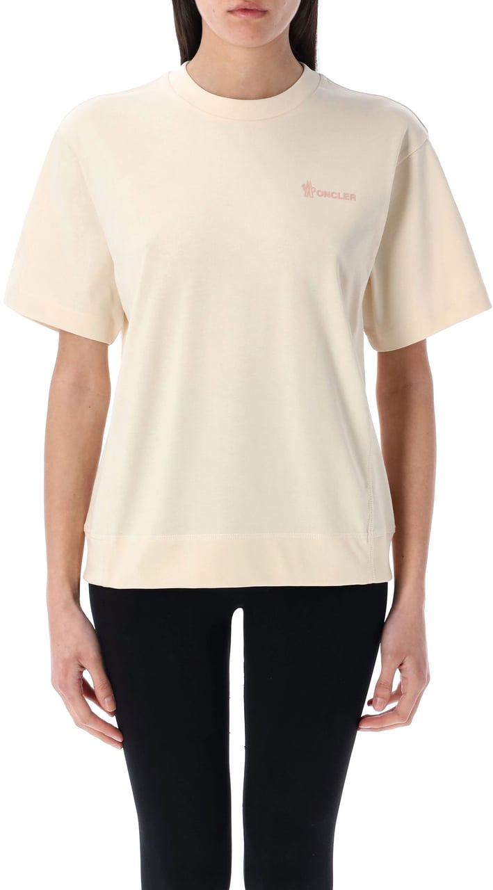 Moncler Ss T-Shirt Bianco Wit