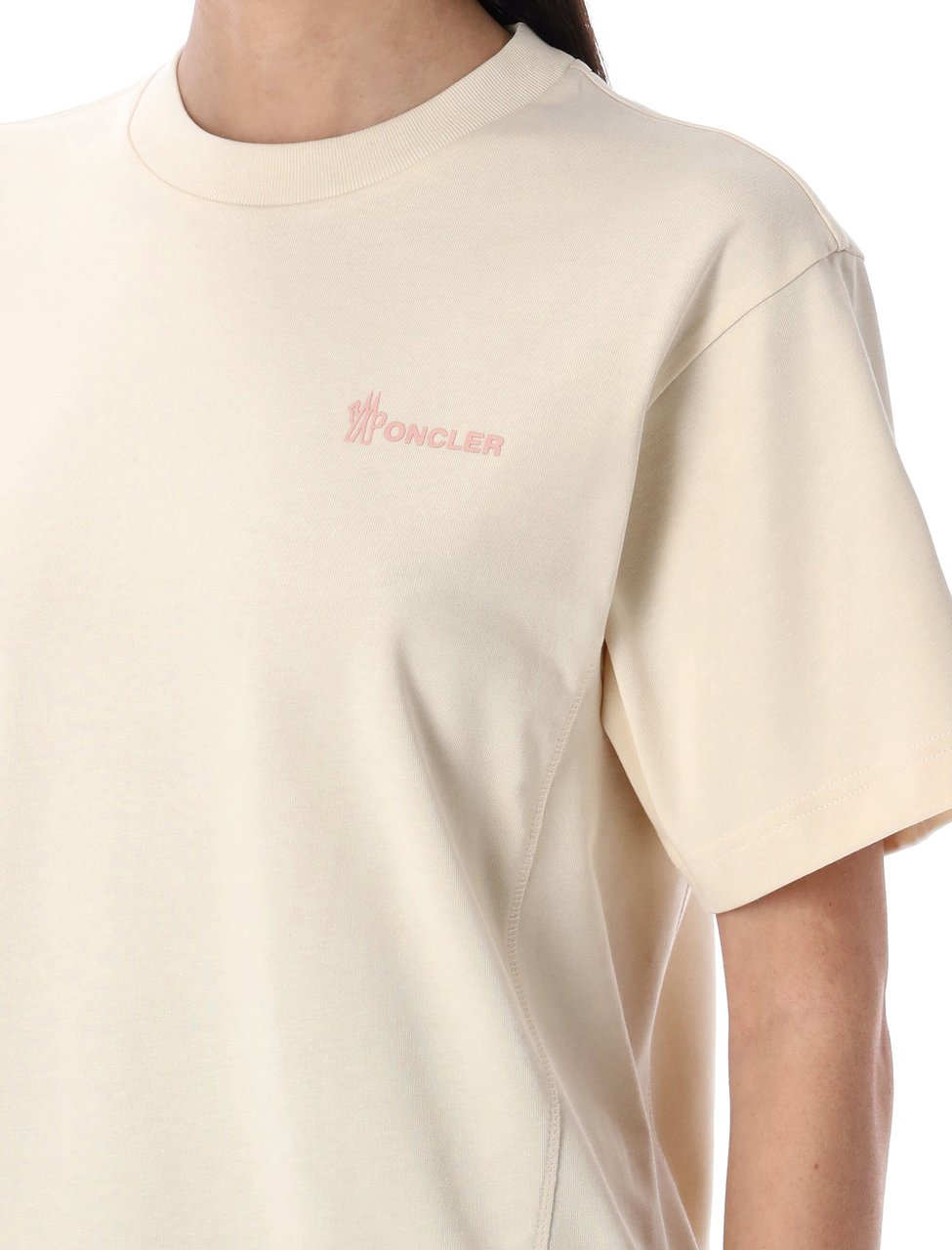 Moncler Ss T-Shirt Bianco Wit