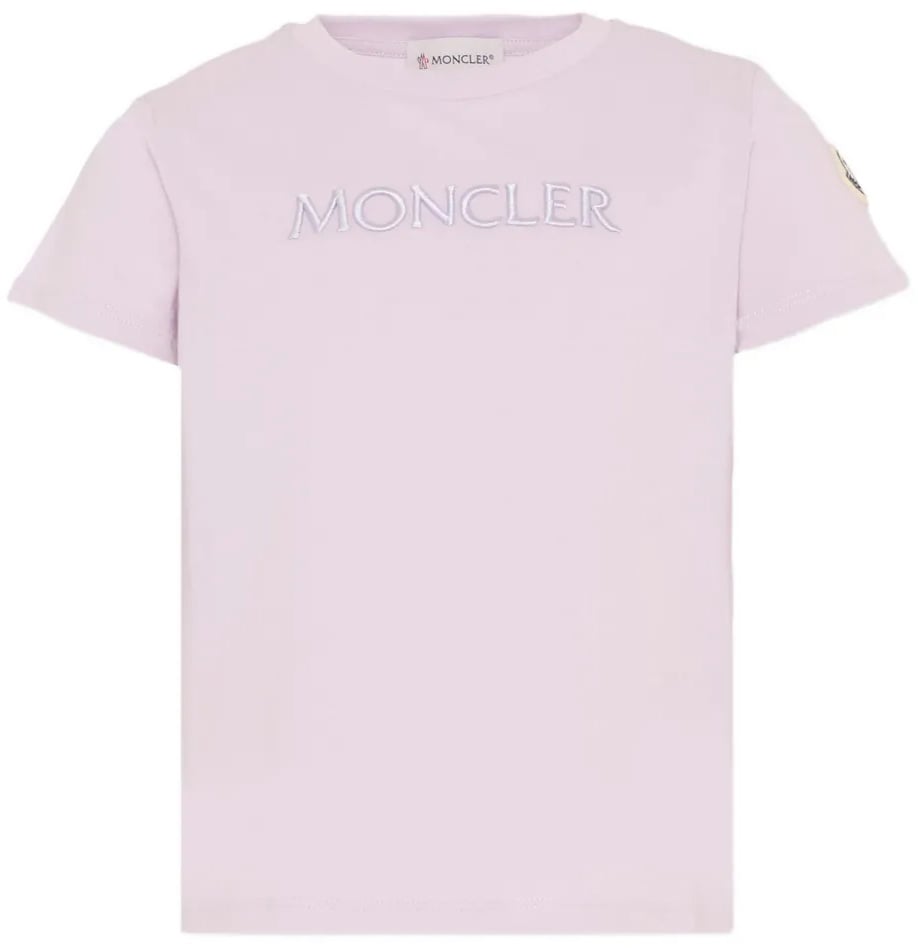 Moncler Kinder Jongens T-Shirt In Lila Paars