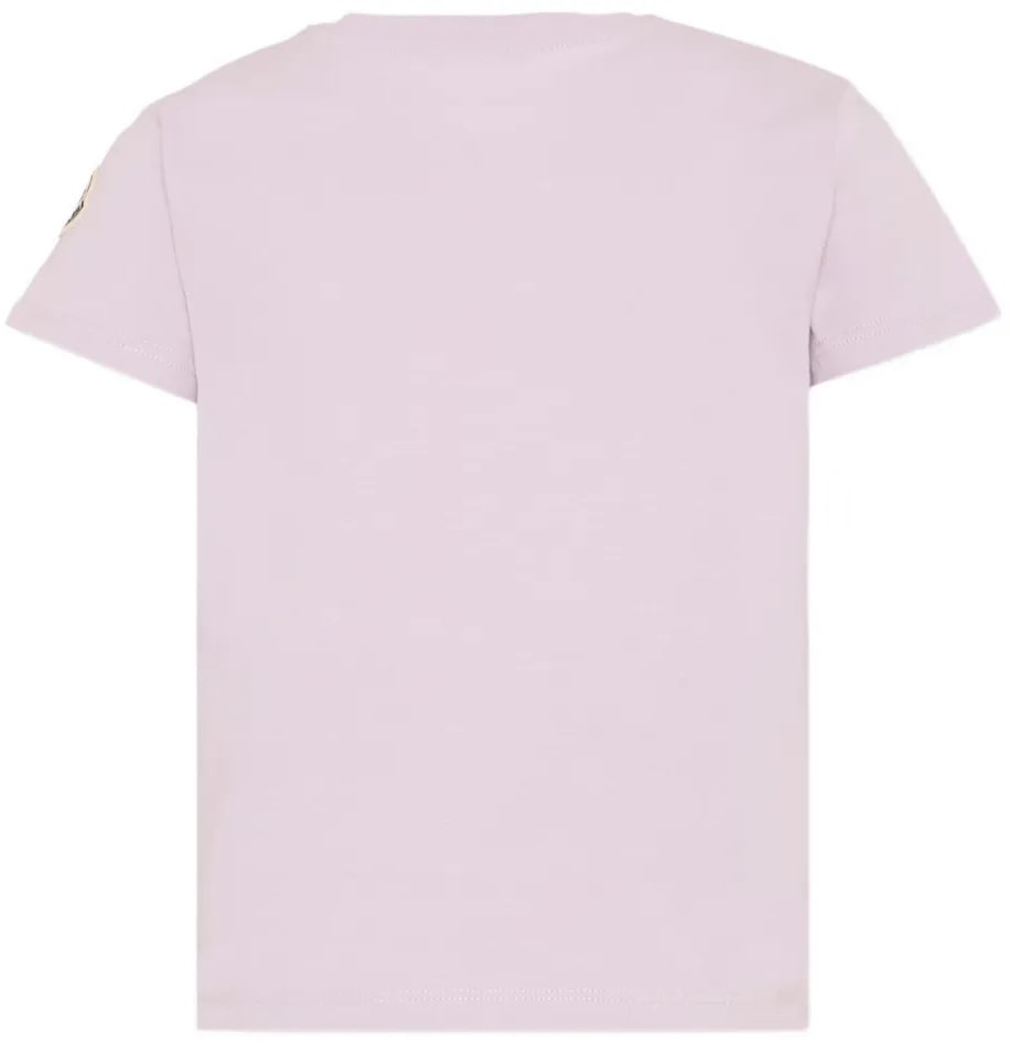 Moncler Kinder Jongens T-Shirt In Lila Paars