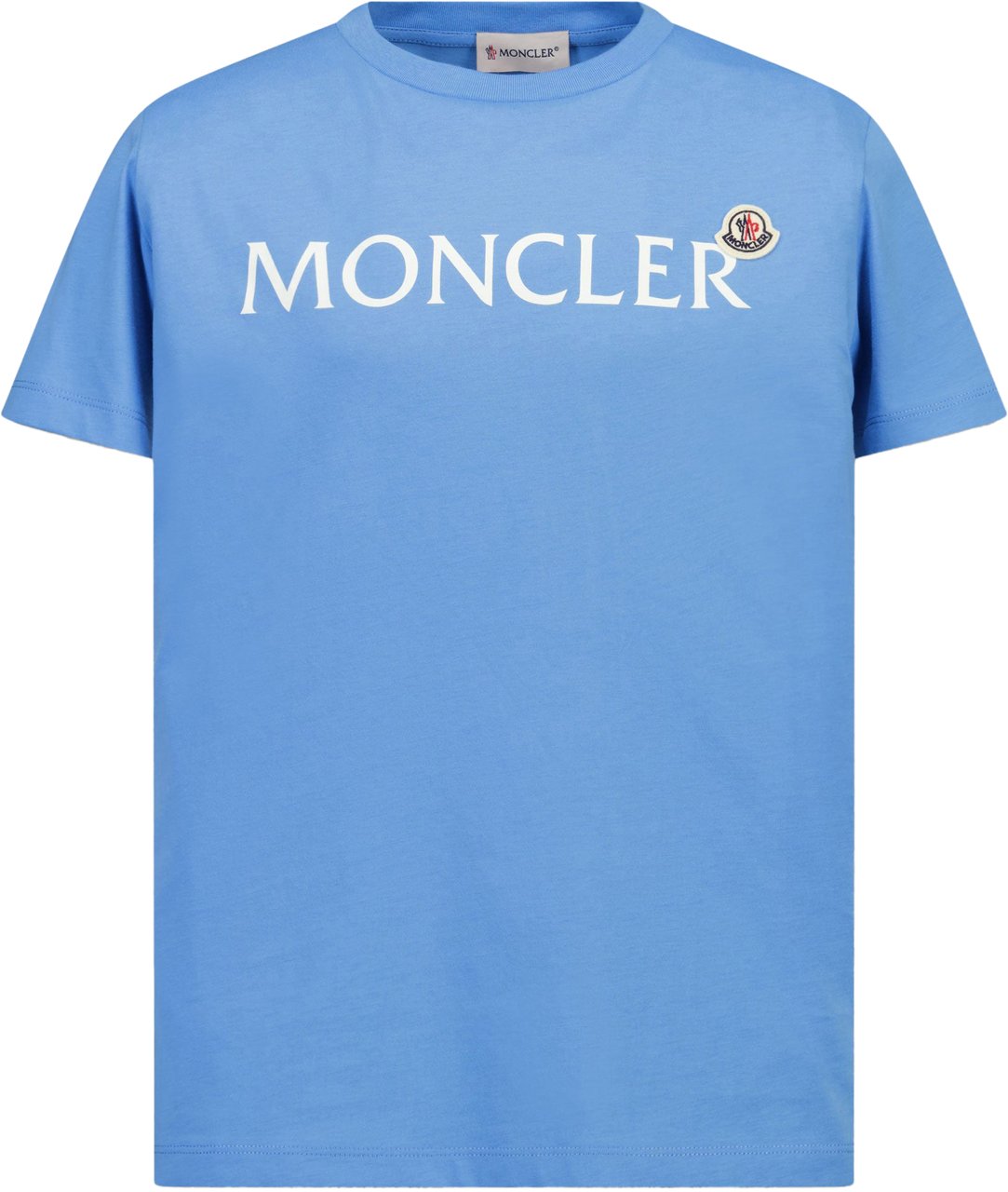 Moncler Moncler Kinder Meisjes T-Shirt In Licht Blauw Blauw