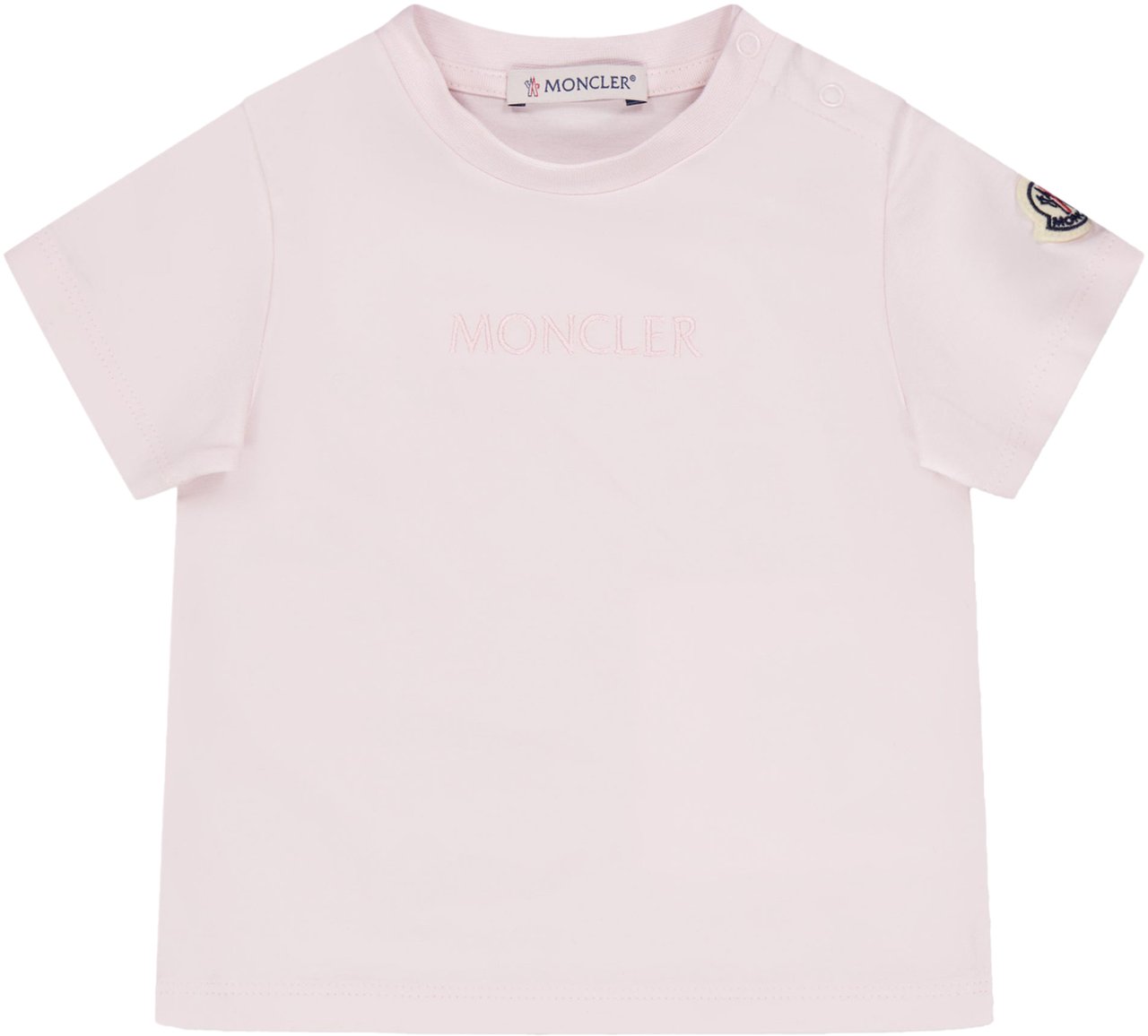 Moncler Moncler Baby Meisjes T-Shirt In Licht Roze Roze