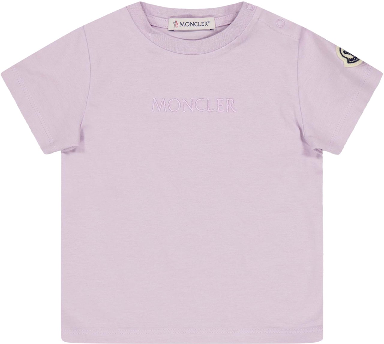 Moncler Moncler Baby Meisjes T-Shirt In Lila Paars