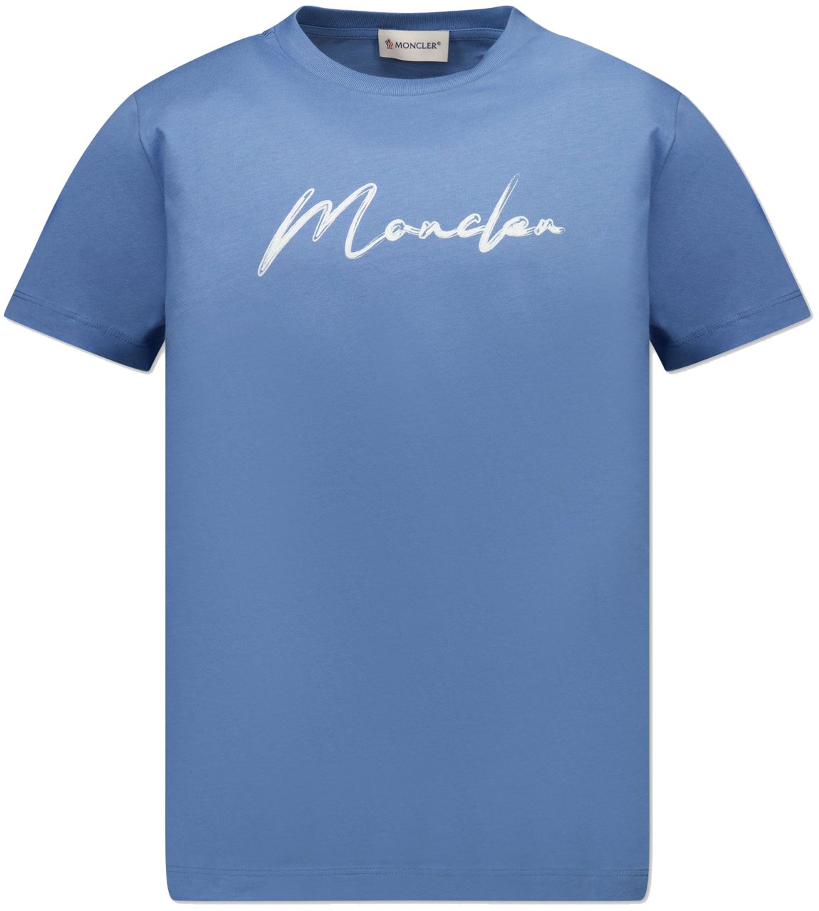 Moncler Moncler Kinder Jongens T-Shirt In Licht Blauw Blauw