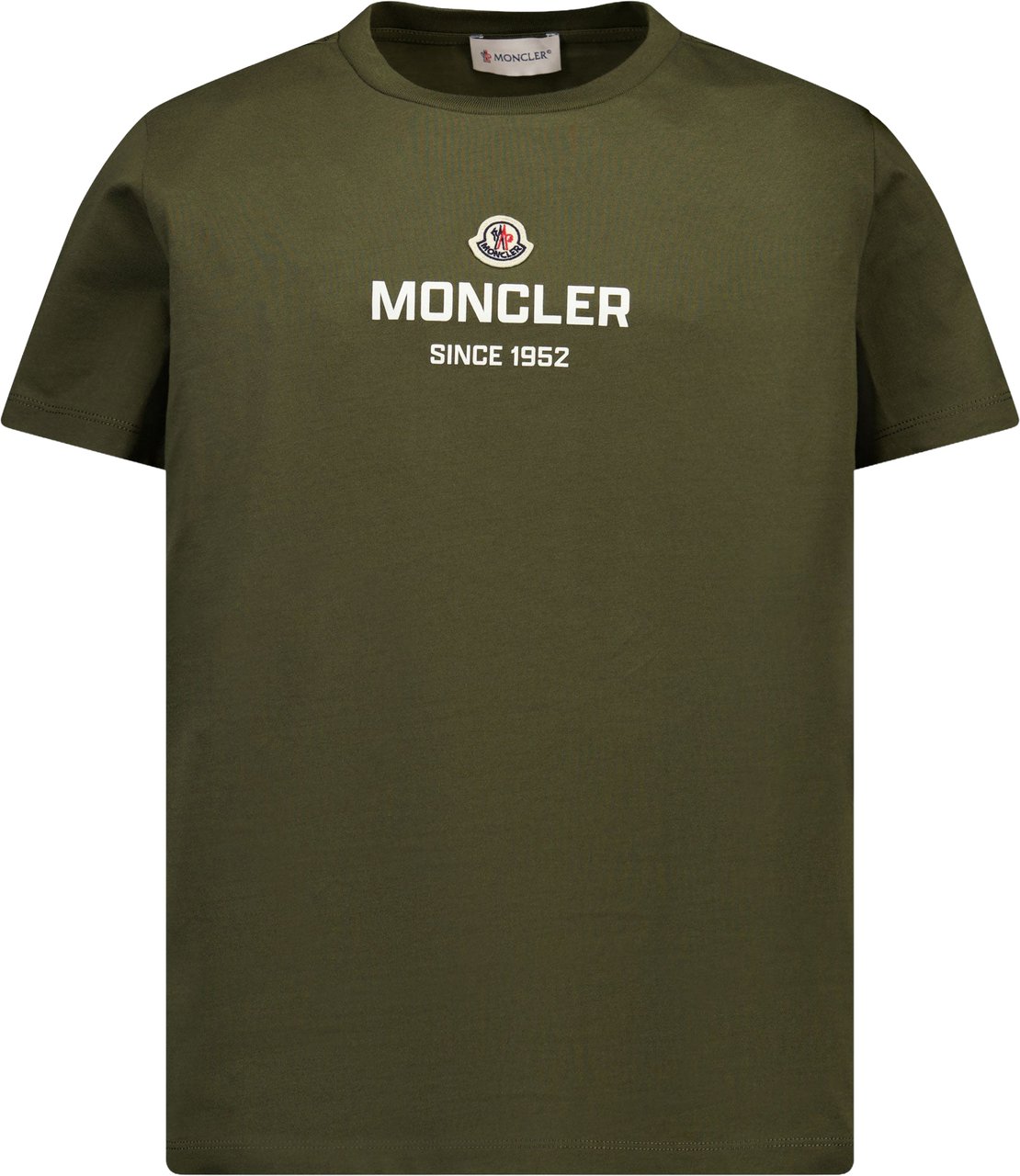Moncler Kinder Jongens T-Shirt In Army Groen