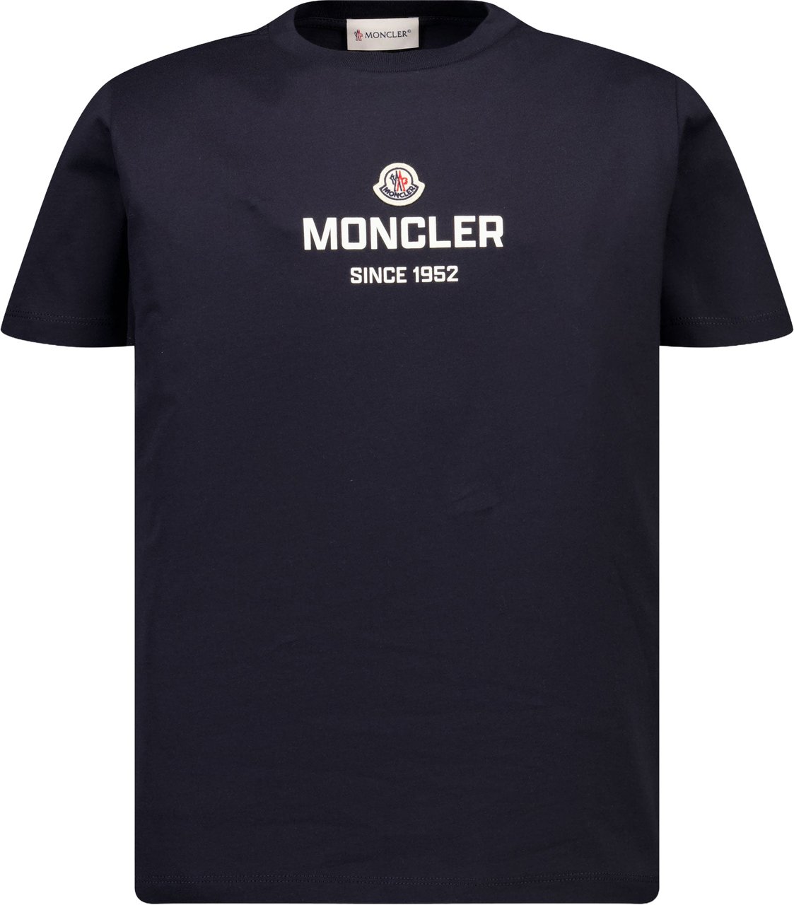Moncler Kinder Jongens T-Shirt In Navy Blauw