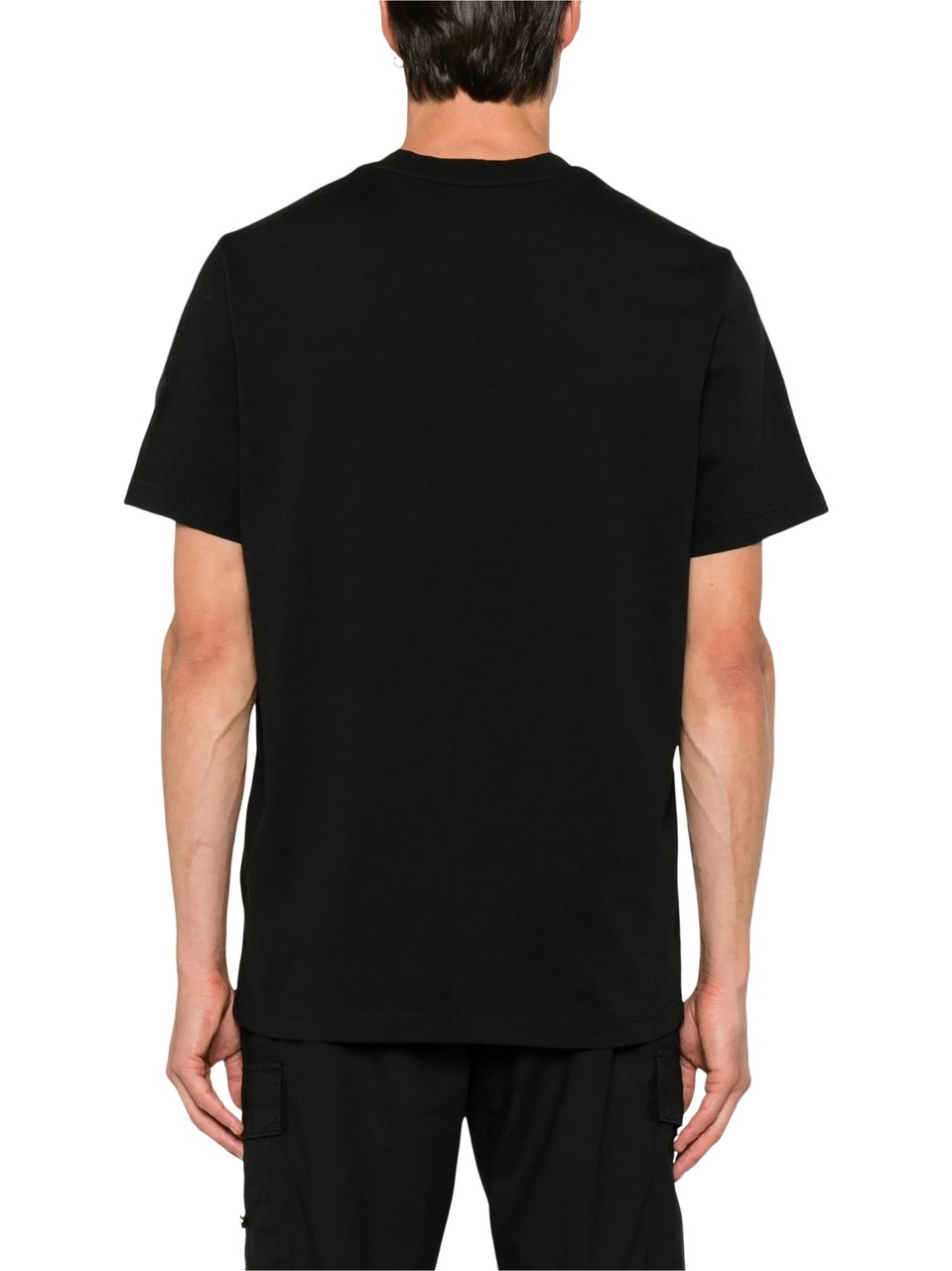 Moncler Classic Short-Sleeve Embossed T-Shirt Zwart