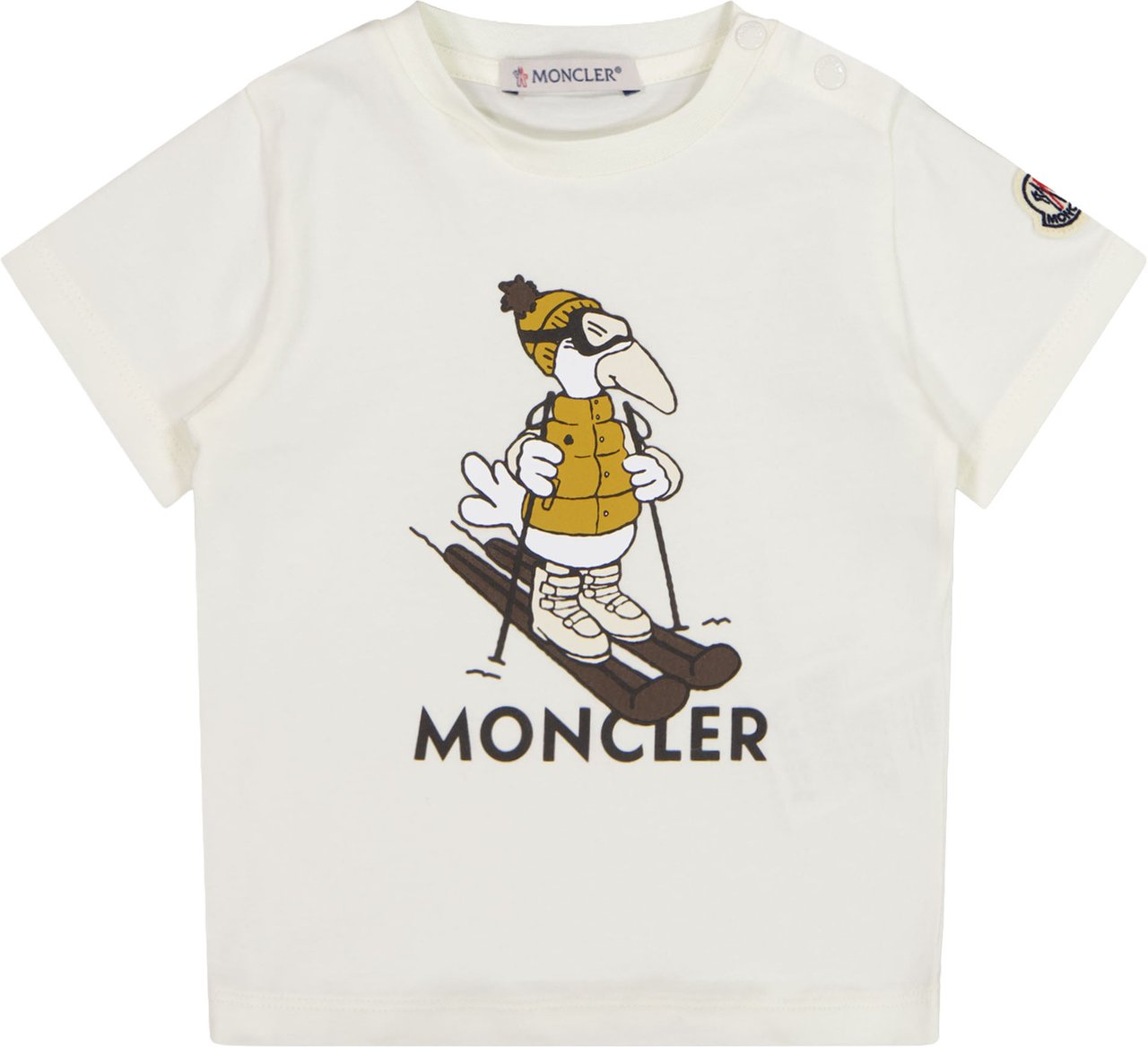 Moncler Baby Jongens T-Shirt In Wit Wit