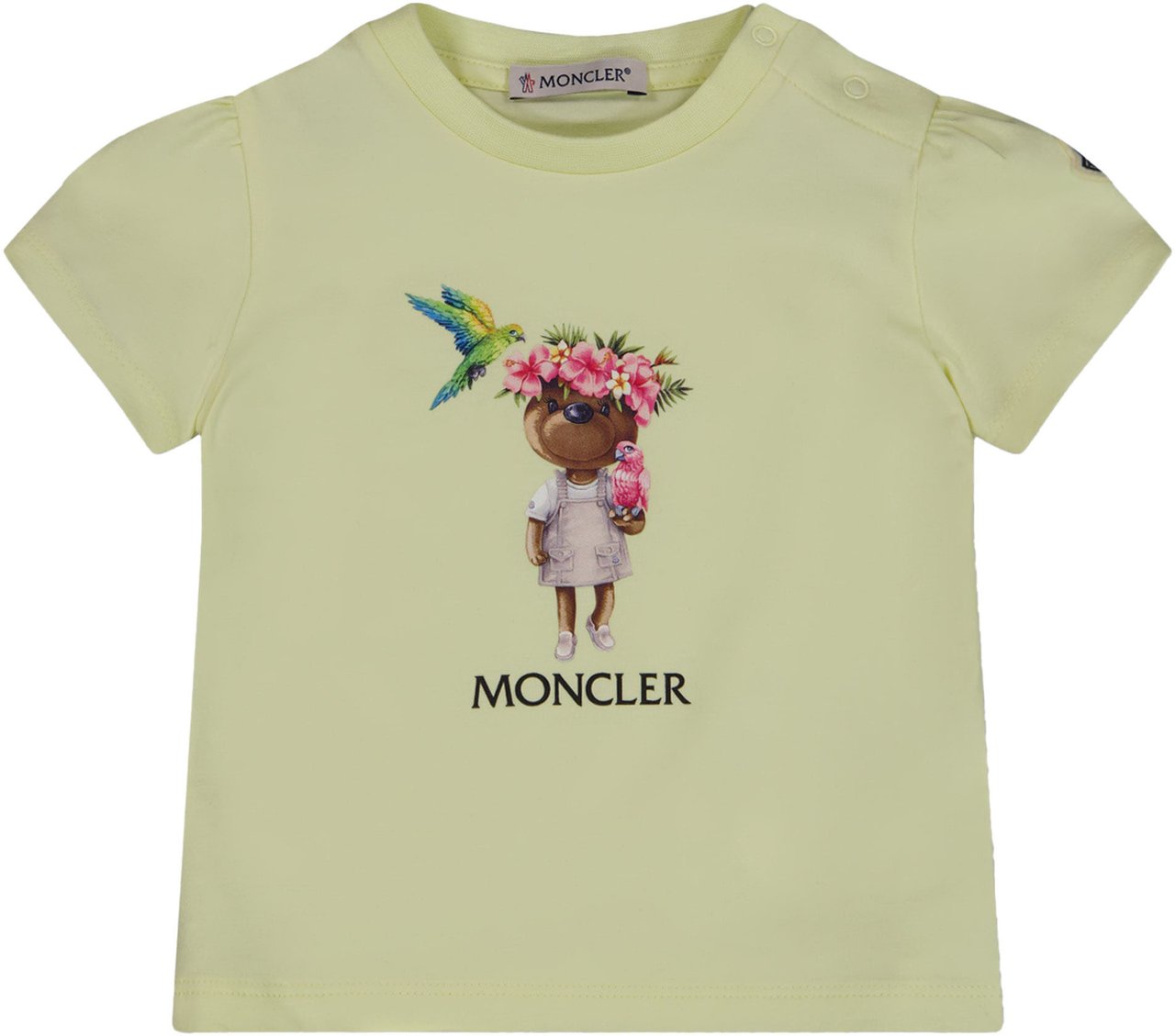 Moncler Moncler Baby Meisjes T-Shirt In Geel Geel