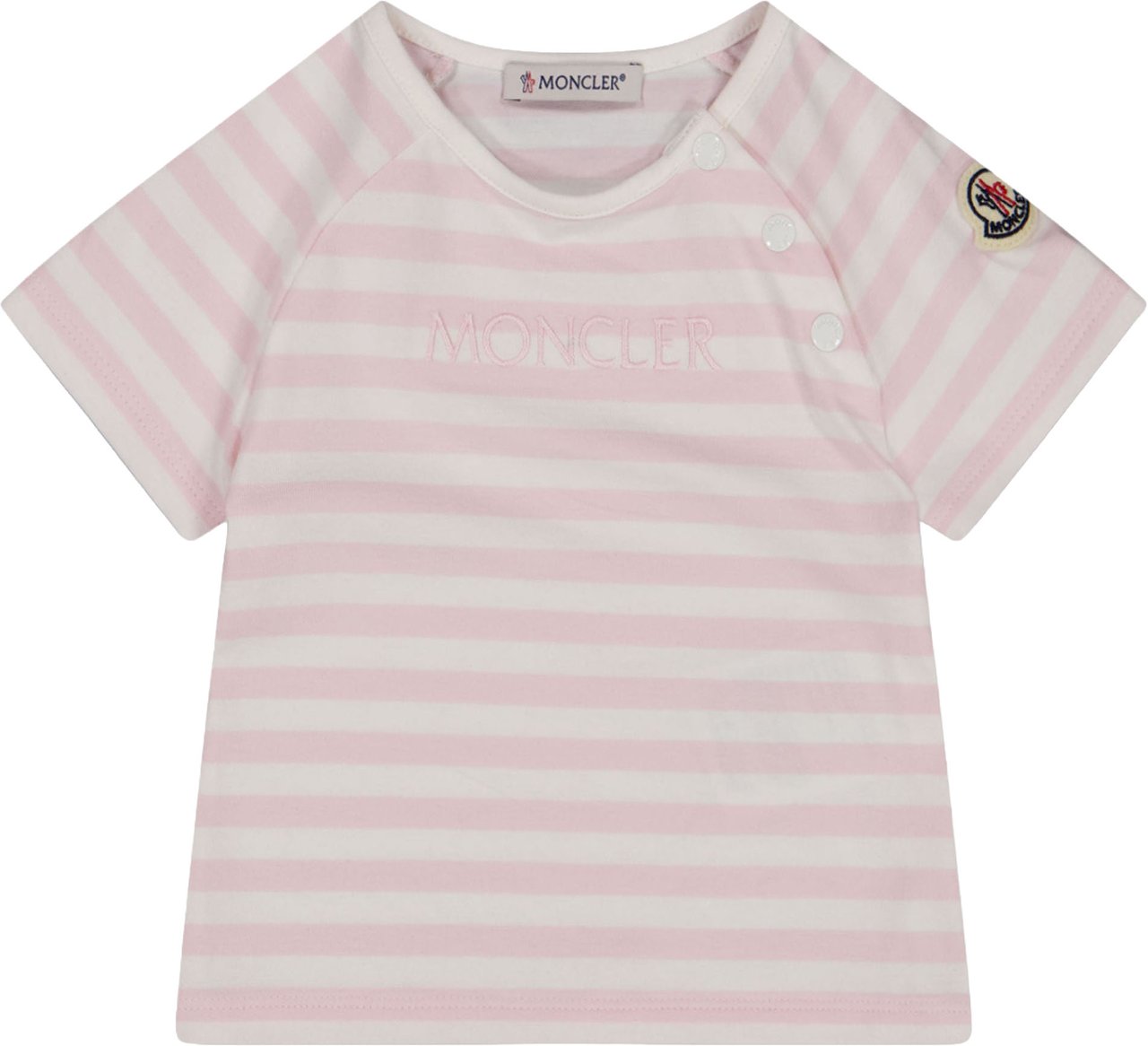 Moncler Moncler Baby Meisjes T-Shirt In Licht Roze Roze