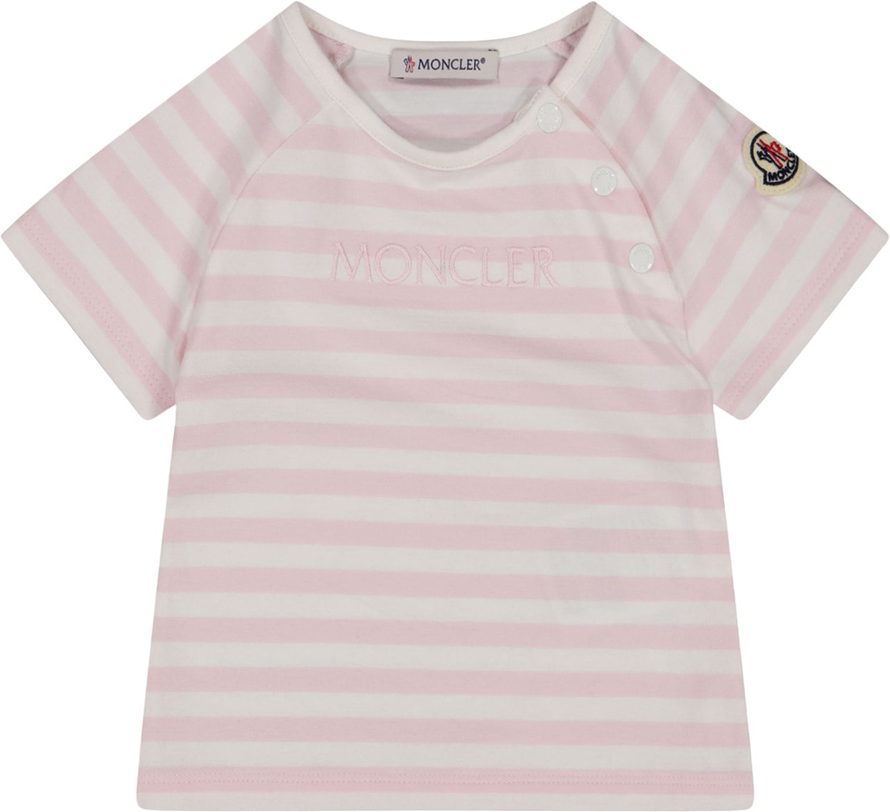 Moncler Baby Meisjes T-Shirt In Licht Roze Roze