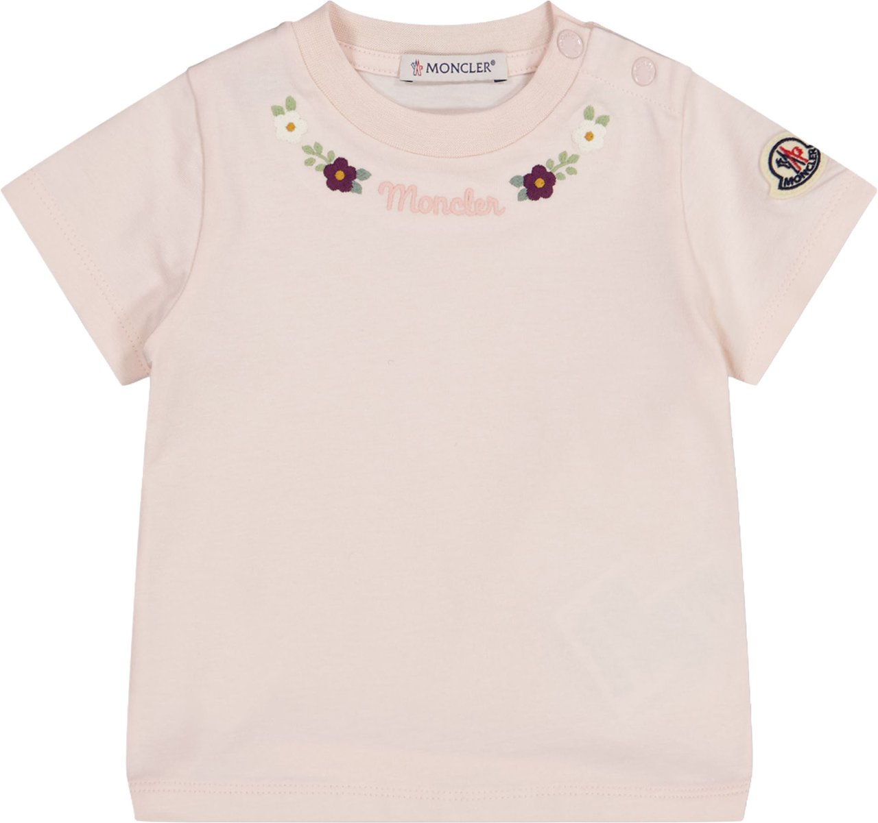 Moncler Baby Meisjes T-Shirt In Licht Roze Roze