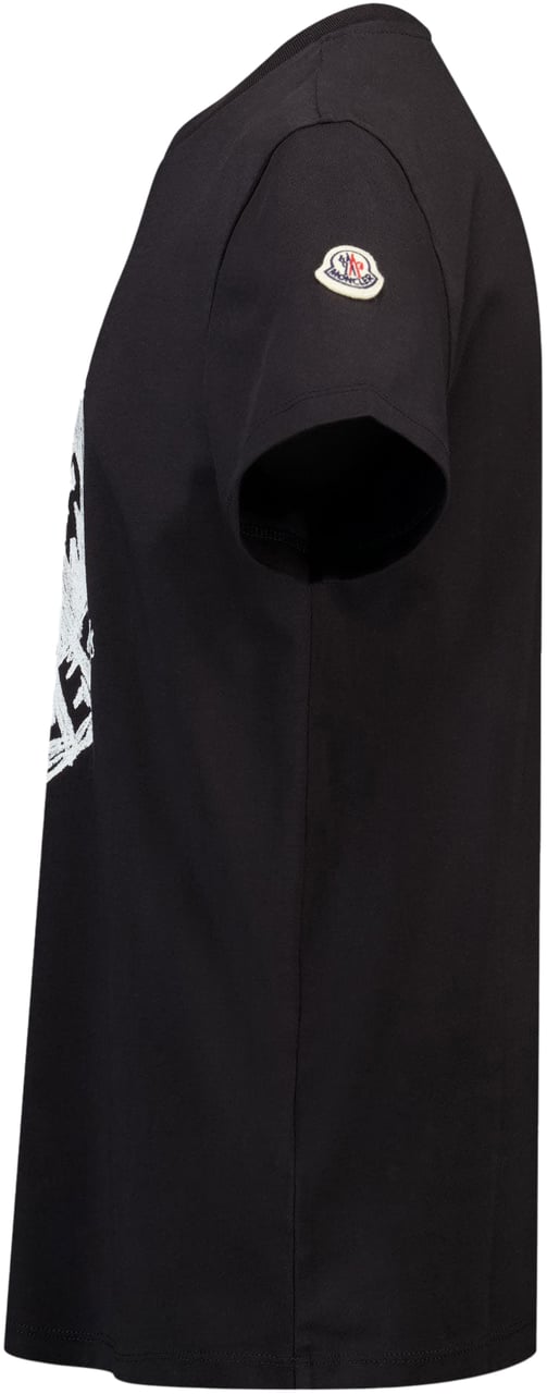 Moncler Moncler Kinder Jongens T-Shirt In Zwart Zwart