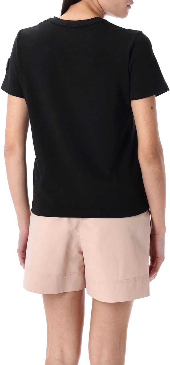 Moncler Ss T-Shirt Nero Zwart