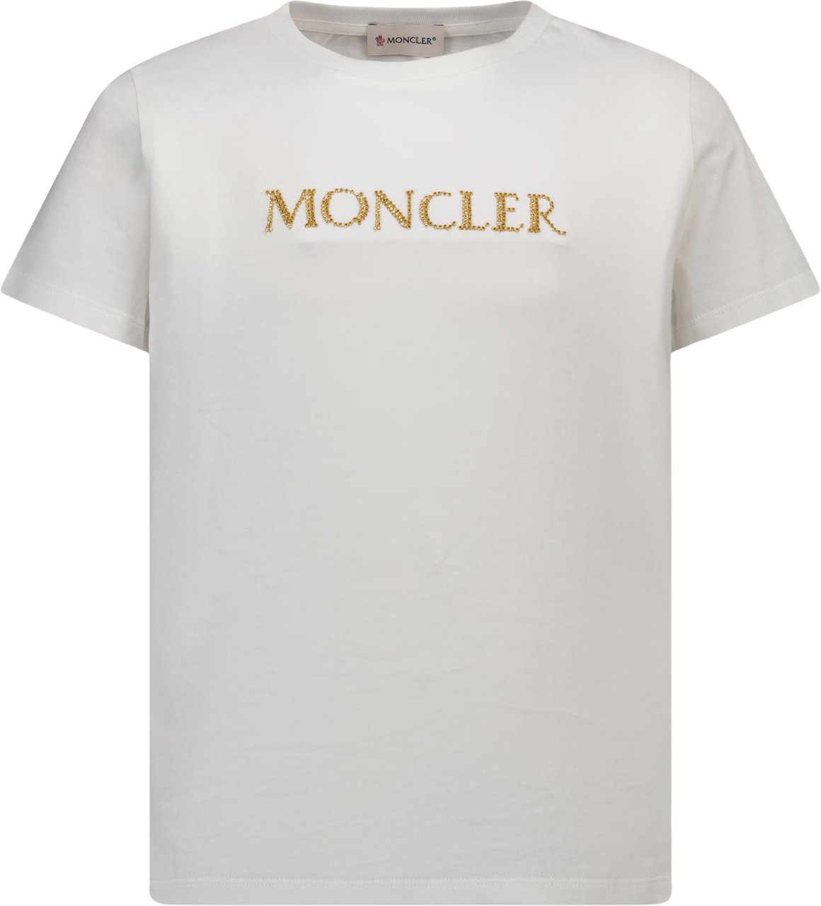 Moncler Kinder Meisjes T-Shirt In Wit Wit