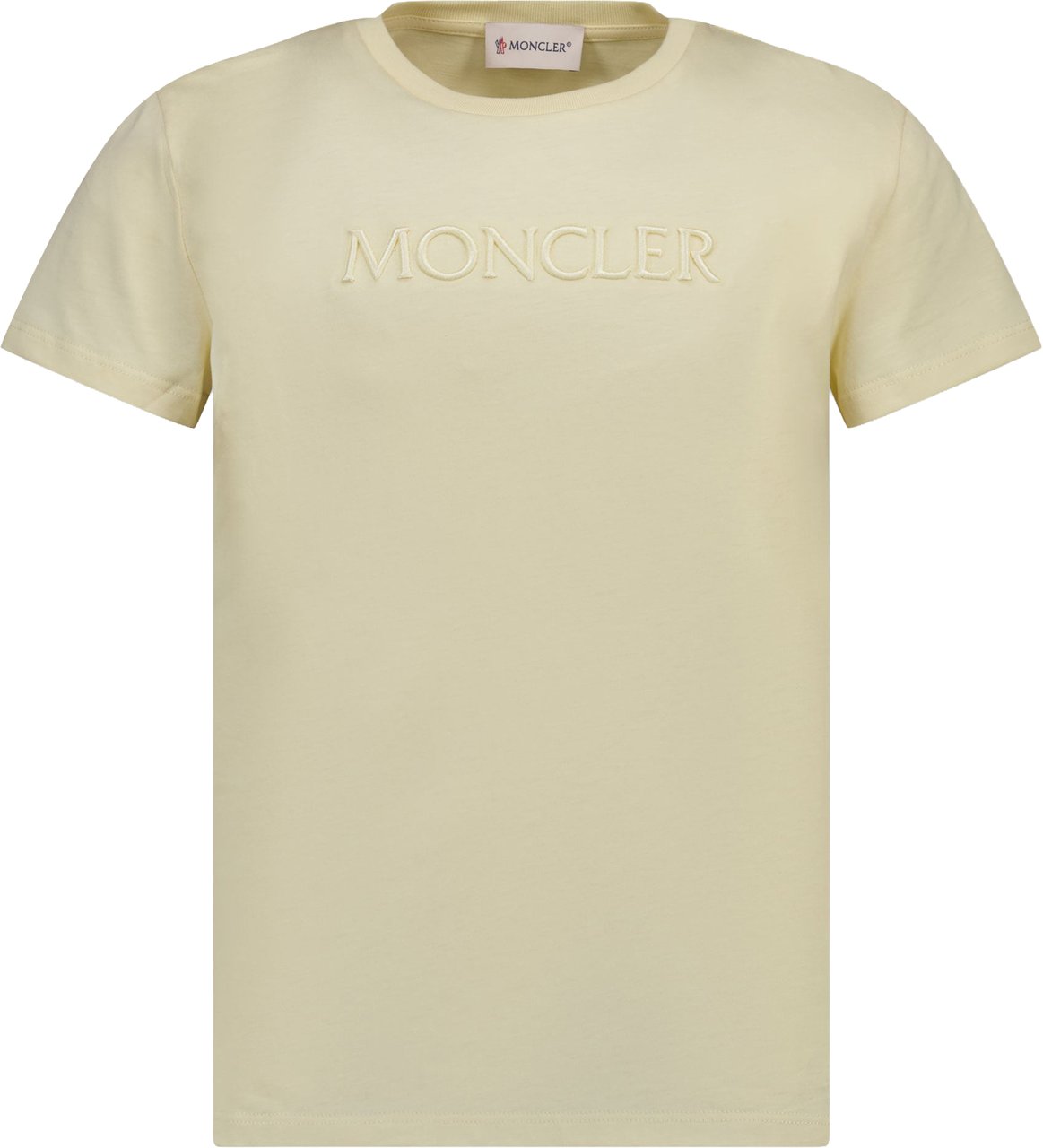 Moncler Kinder Meisjes T-Shirt In Geel Geel
