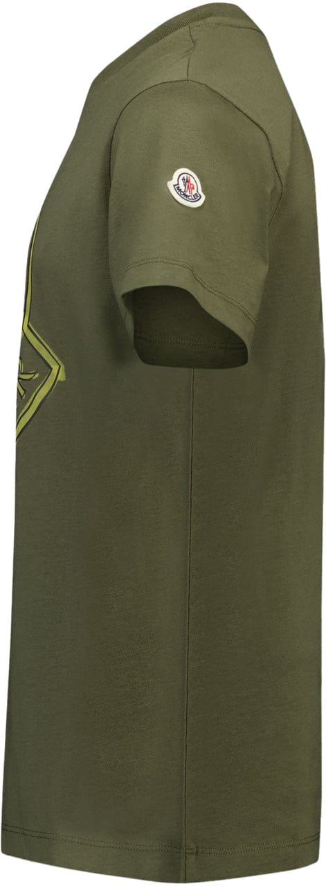 Moncler Moncler Kinder Jongens T-Shirt In Donker Groen Groen