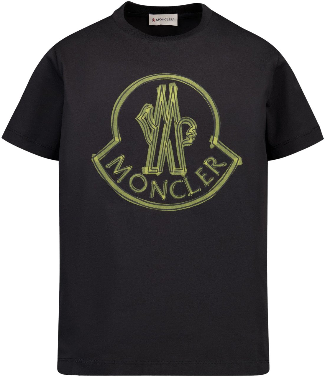 Moncler Moncler Kinder Jongens T-Shirt In Zwart Zwart