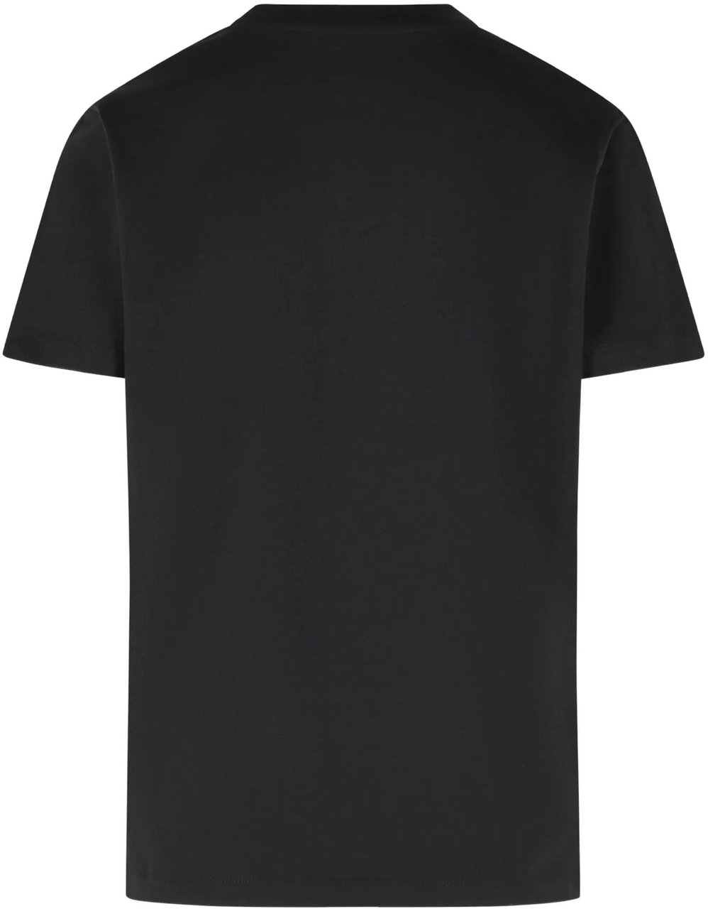 Moncler Black Crew Neck Short-Sleeved Top Zwart