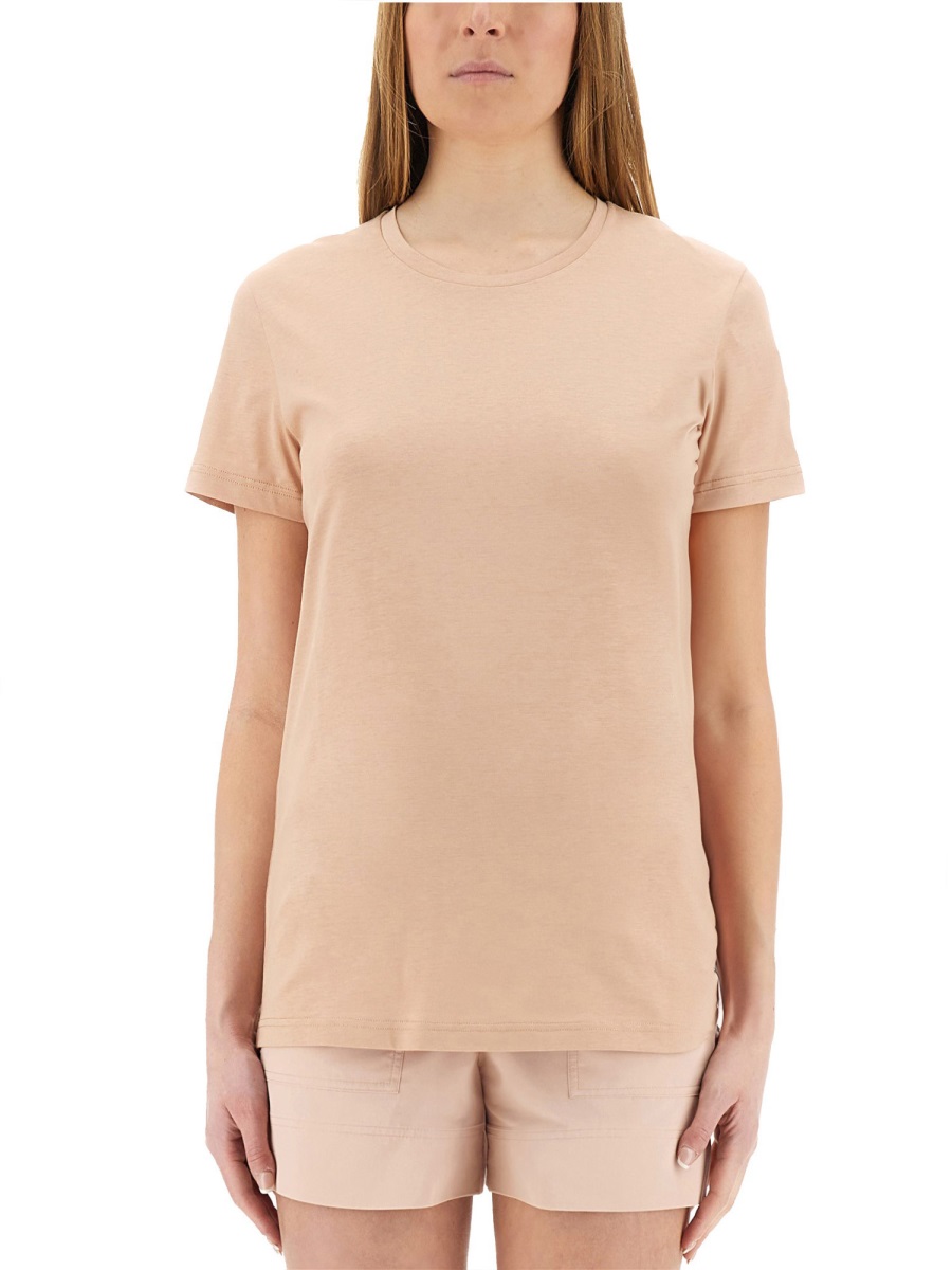 Moncler Logo Detail Regular Fit T-Shirt Neutraal