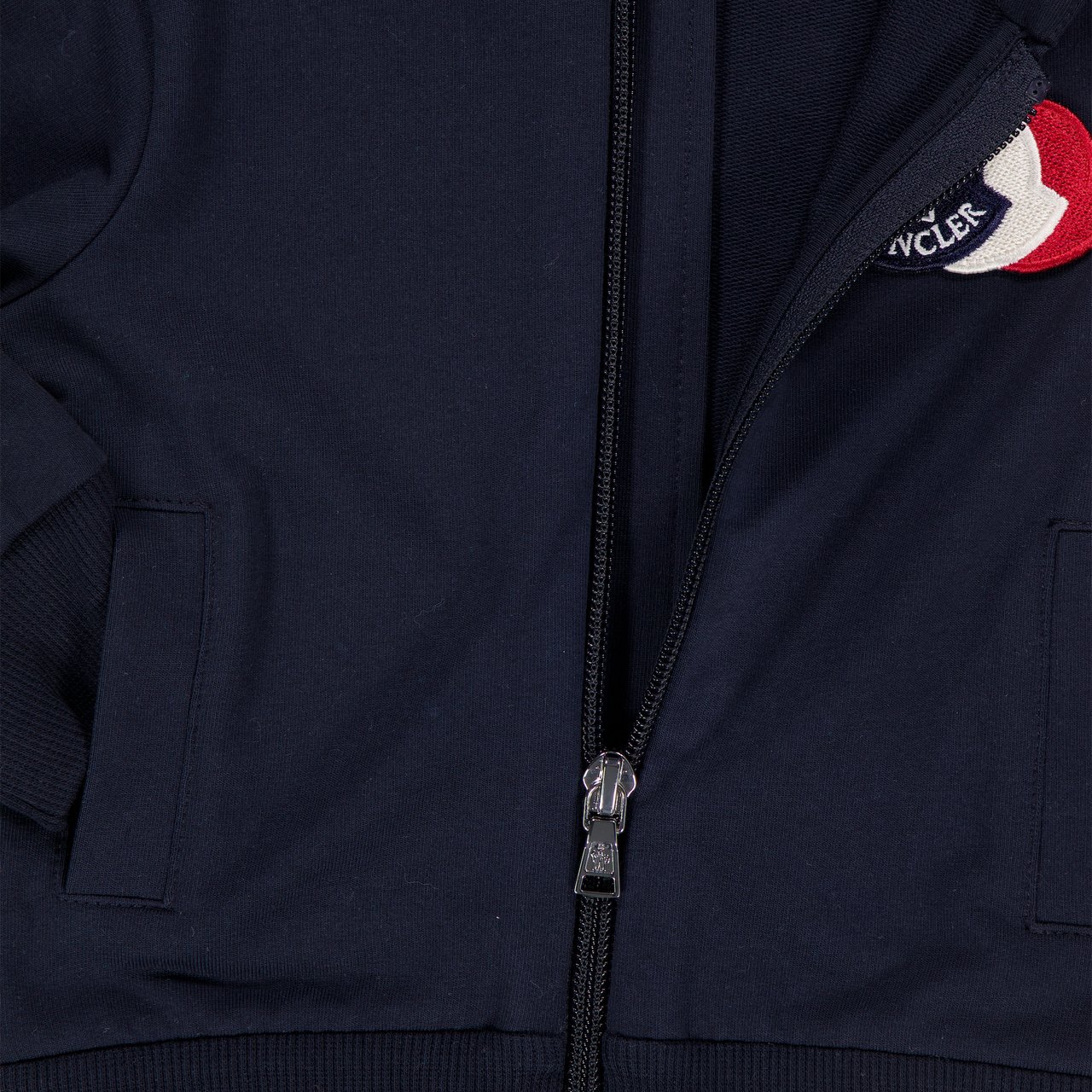 Moncler Baby Jongens Vest In Navy Blauw