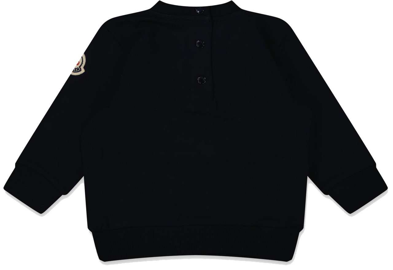 Moncler Moncler Baby Jongens Trui In Navy Blauw