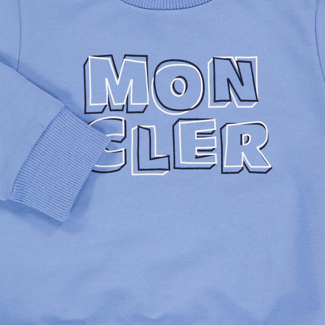 Moncler Moncler Baby Jongens Trui In Licht Blauw Blauw