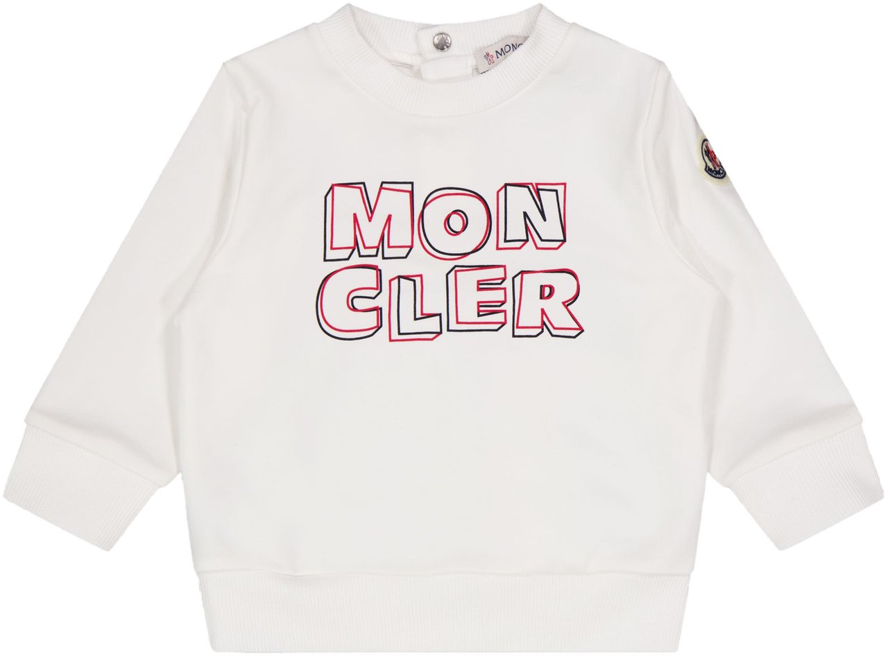 Moncler Moncler Baby Jongens Trui In Wit Wit