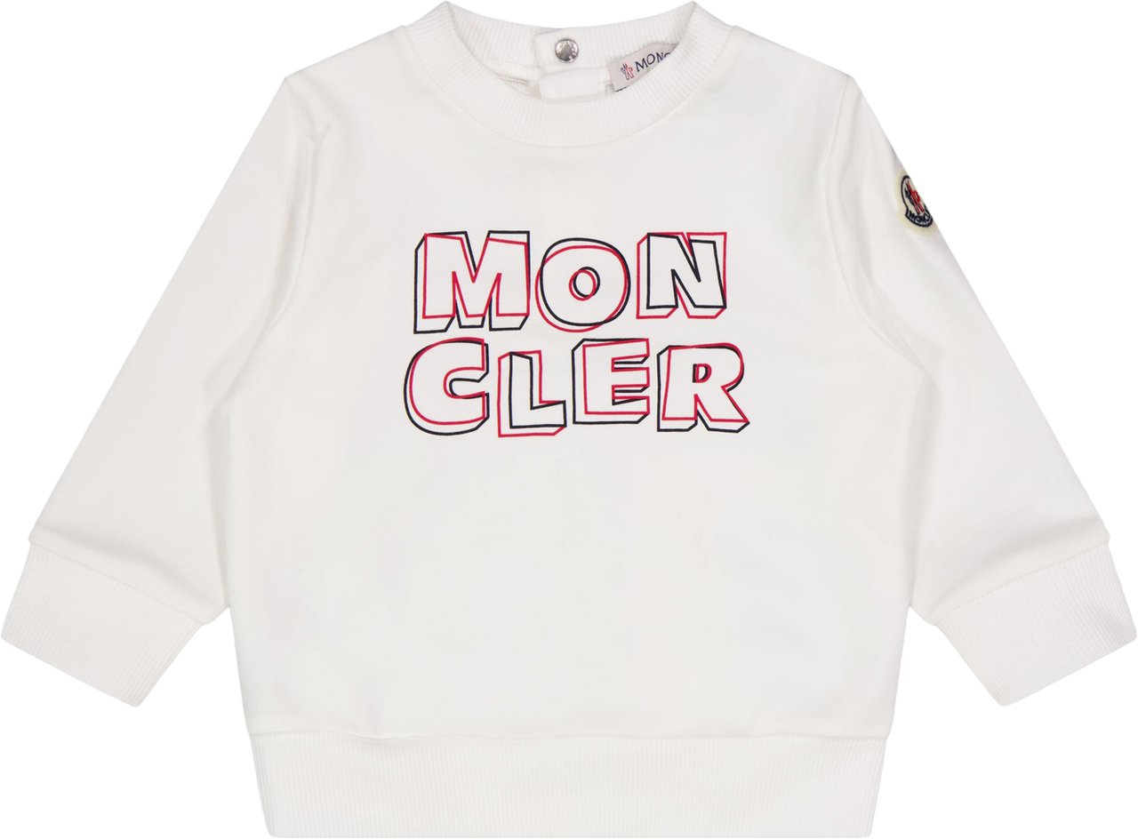 Moncler Baby Jongens Trui In Wit Wit