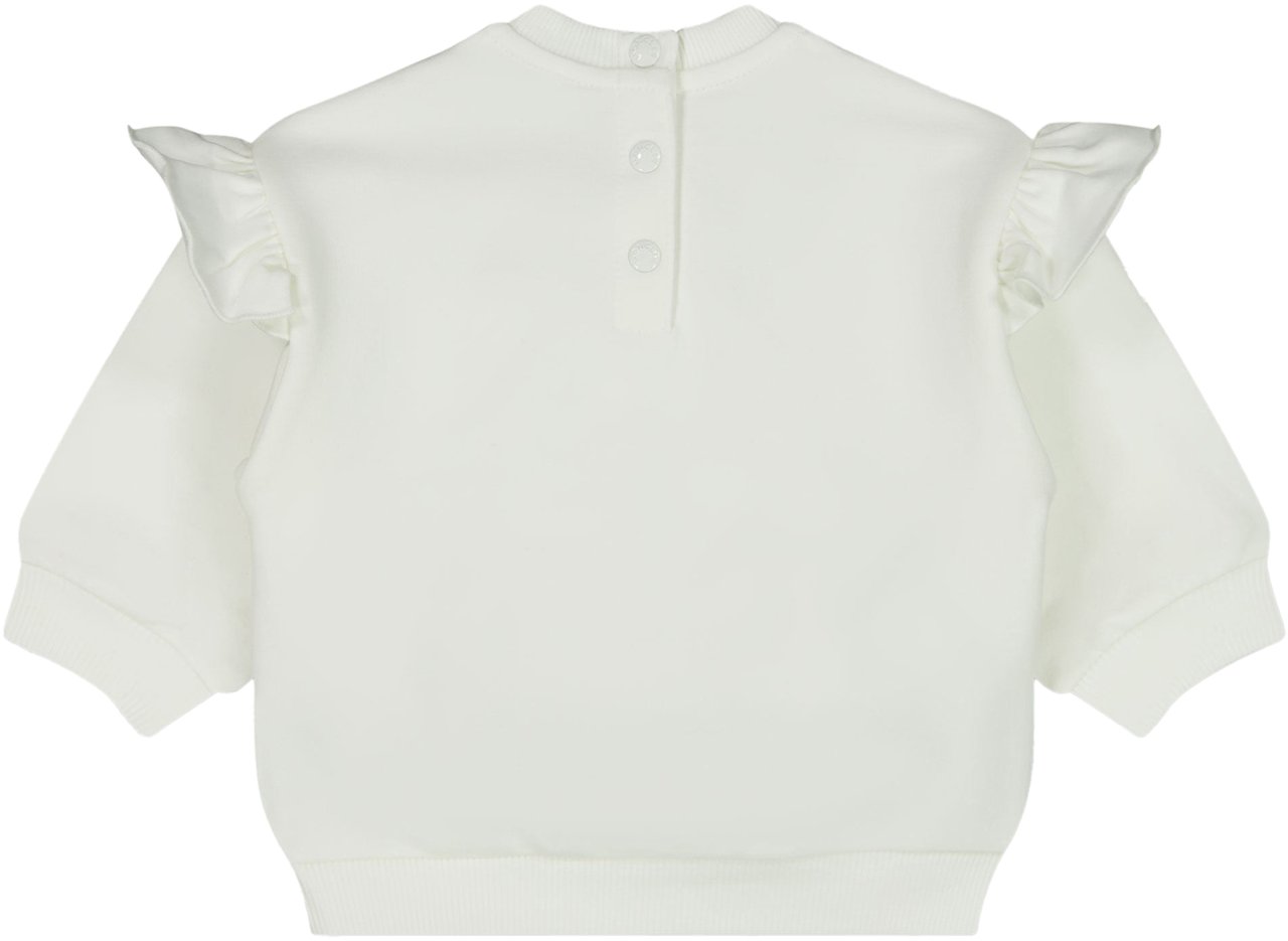 Moncler Moncler Baby Meisjes Trui In Off White Wit