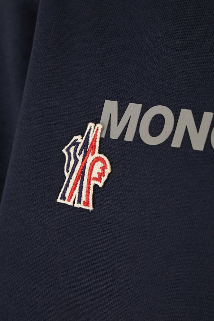 Moncler Moncler Grenoble Midnight blue cotton sweatshirt Blauw