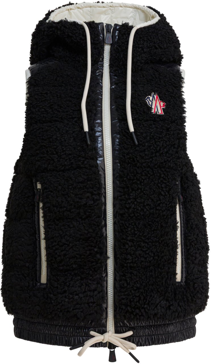 Moncler "Teddy" sleeveless jacket Zwart