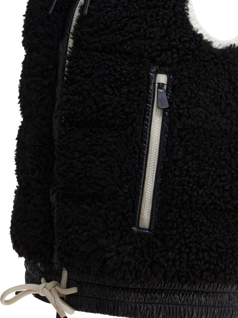 Moncler "Teddy" sleeveless jacket Zwart