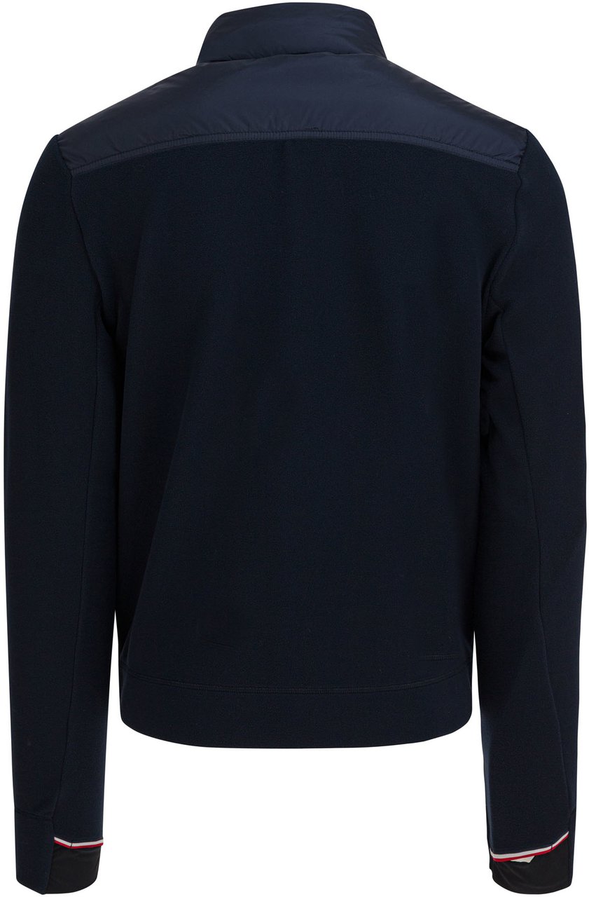 Moncler Lightweight down jacket with logo Blauw