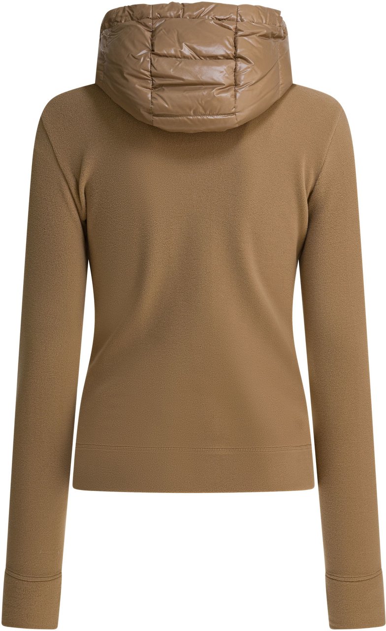Moncler Fleece sweatshirt with zipper Bruin