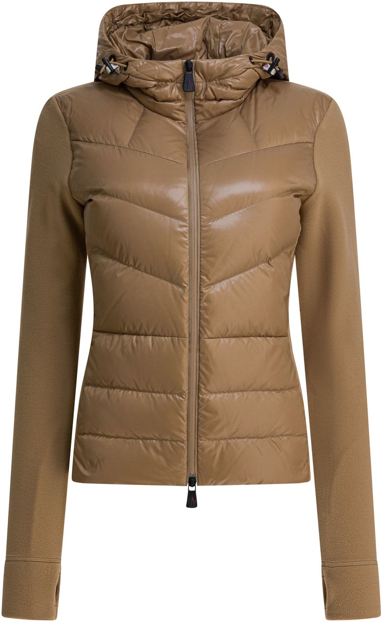 Moncler Fleece sweatshirt with zipper Bruin