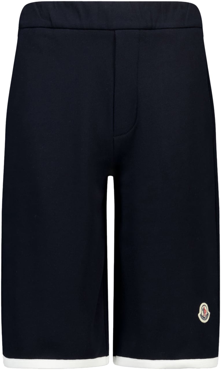 Moncler Moncler Kinder Jongens Shorts In Navy Blauw
