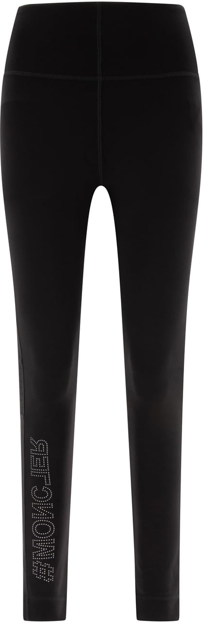 Moncler Leggings in technical nylon Zwart