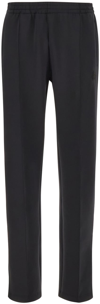 Moncler Moncler Black stretch polyester joggers Zwart
