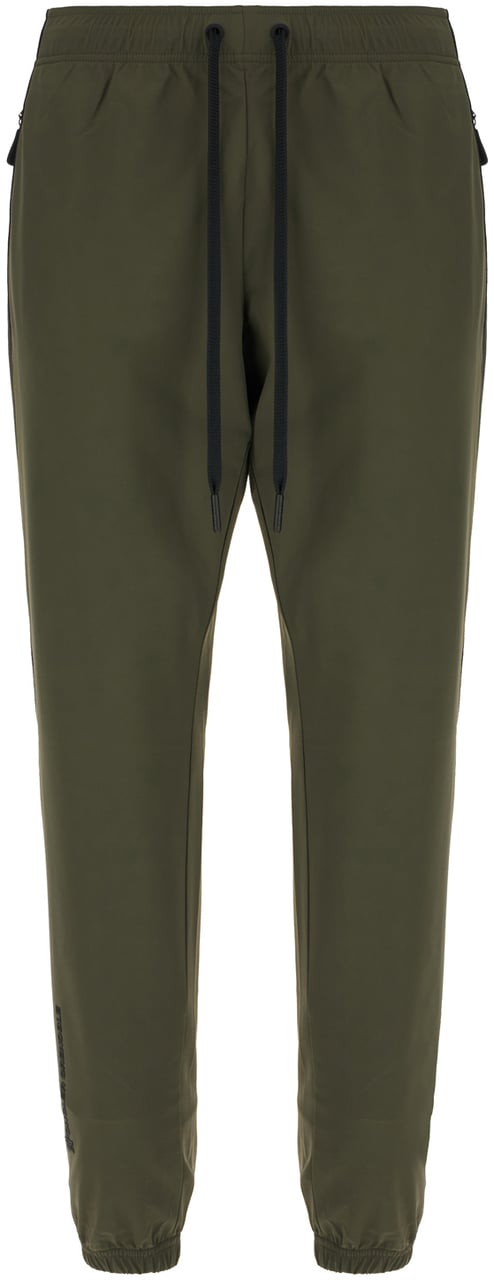 Moncler Moncler Grenoble Military green stretch nylon pants Groen