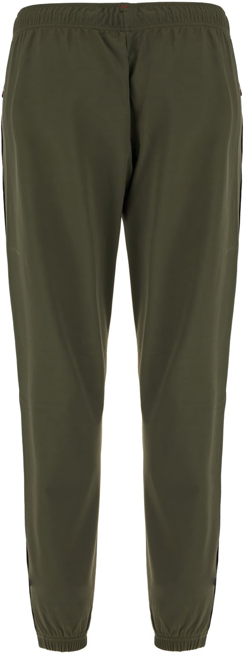 Moncler Moncler Grenoble Military green stretch nylon pants Groen