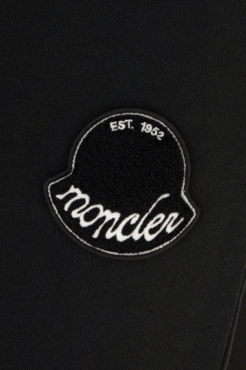 Moncler Moncler Black cotton joggers Zwart