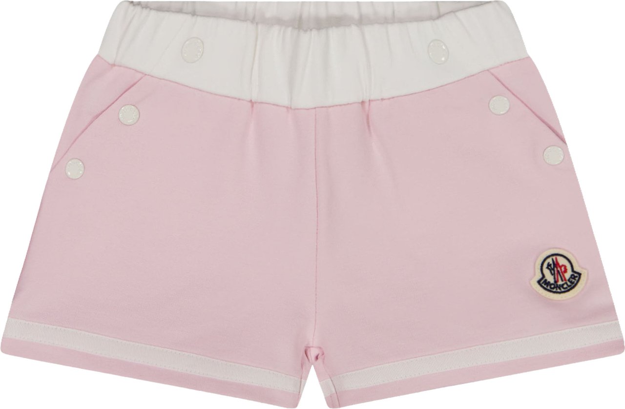 Moncler Moncler Baby Meisjes Shorts In Licht Roze Roze