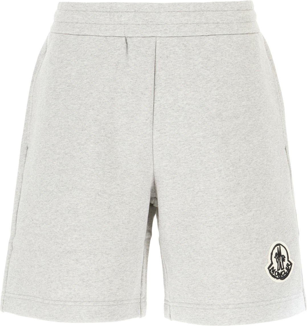 Moncler Grey cotton bermuda shorts Grijs